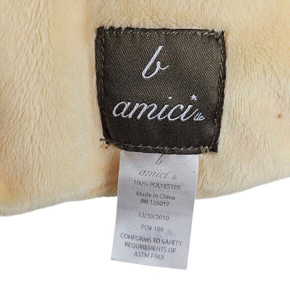 Cow Lovey Blanket Plush Moon Shape 2010 Cow Jumped Over Moon Yellow b amici - Picture 7 of 11